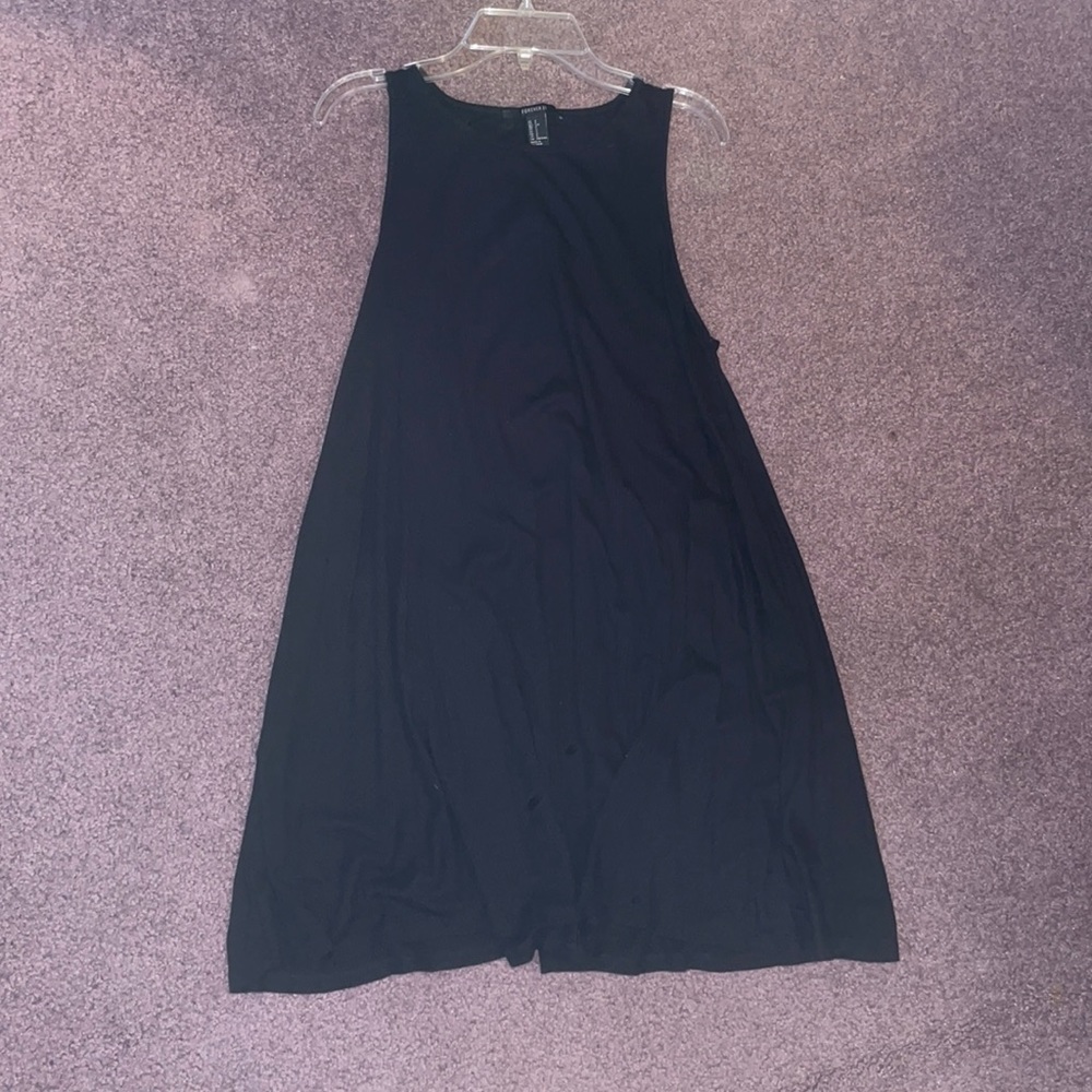 Forever 21 loose black tank dress